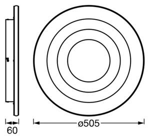 OSRAM Plafoniera a LED ORBIS SPIRAL LOOP, Bianco / Opale, Soggiorno / Sala da pranzo, Metallo, Moderno, Plafoniera LED