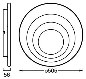 OSRAM Plafoniera a LED ORBIS SPIRAL ROUND, Bianco / Opale, Soggiorno / Sala da pranzo, Metallo, Moderno, Plafoniera LED
