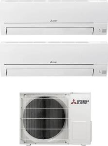 MITSUBISHI Climatizzatore Dual Split Inverter 9000 + 9000 Btu /h Condizionatore con Pompa di Calore Classe A++/A+ Deumidificatore Gas R32 (Unit In