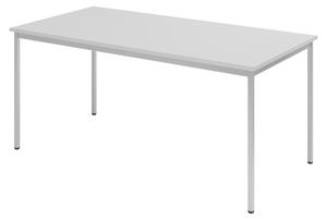 Tavolo da mensa bümö serie V - Dimensioni: 160x80 cm, colore: grigio/grigio