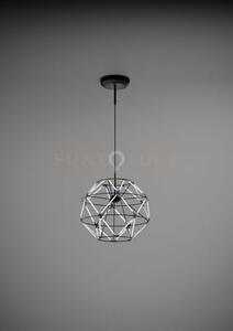 Euclide lampadario sospeso 35cm a led 3000k 3273lm 44w colore nero