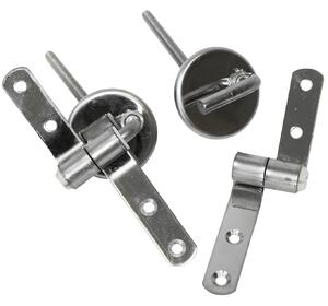 Cerniera per sedile WC MSV in acciaio inox - Fissaggio per coperchio WC