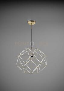Euclide lampadario sospeso 56cm a led 2700k 4593lm 62w colore oro