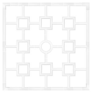Decorazione per pareti e soffitti: fregio, stucco, resistente agli urti, modello B5007