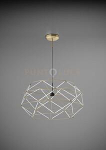 Euclide lampadario sospeso 70m a led 3000k 5339lm 62w colore oro