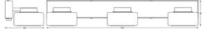 OSRAM Applique da parete ORBIS FLAME, Nero, Bagno, Metallo, Moderno, Applique