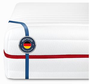 Materasso BMM Klassik 19 XXL - materasso ergonomico in schiuma a freddo a 7 zone, H4, altezza 19 cm, rivestimento Premium V2 a doppio strato, 200x200 cm
