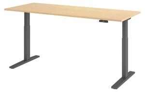 Scrivania elettrica bümö XMKA - Finitura: Noce, Struttura: Grafite, Dimensioni: 200 x 80 cm