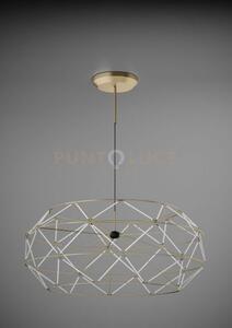 Euclide lampadario sospeso 92cm a led 2700k 7130lm 92w colore oro