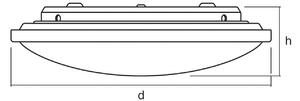 OSRAM Plafoniera a LED ORBIS, dimmerabile, Bianco / Opale, Soggiorno / Sala da pranzo, Alluminio, Moderno, Plafoniera LED