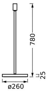 OSRAM Lampada da terra DECOR STICK, Alluminio / Grigio / Zincato, Soggiorno / Sala da pranzo, Metallo, Moderno, Lampada da terra