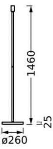 OSRAM Lampada da terra DECOR STICK, Crema / Ambra, Soggiorno / Sala da pranzo, Metallo, Moderno, Lampada da terra