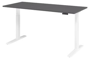Scrivania elettrica bümö XMKA - Decorazione: grafite, dimensioni: 180 x 80 cm, struttura: bianco