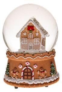 Figura musicale in poliresina (altezza totale 14,5 cm) Snowy House – Dakls