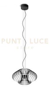 Filo lampadario a sospensione diametro 50cm titanio a led 2700k 246