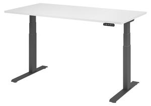 Scrivania elettrica bümö XDKB - Decorazione: bianco, dimensioni: 160 x 80 cm, struttura: grafite