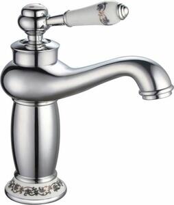 Miscelatore monocomando rousseau metallo marmorizzato acciaio inox ottone