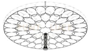 Lafra lampada da soffitto grande nero d.95cm a led 2700k 4300lm 54w