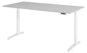 Scrivania elettrica bümö XBHM - Decorazione: grigio, dimensioni: 200 x 100 cm, struttura: bianco/alluminio lucido