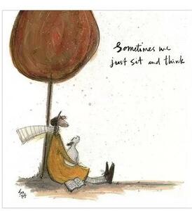 Stampe d'arte Sam Toft - Sometimes We Just Sit and Think, (30 x 30 cm)