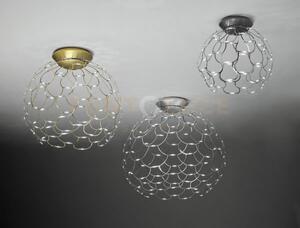 Lamoi lampada da soffitto grande cromo a led 2700k 9939lm 99w d.80cm