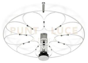 Lafra lampada da soffitto piccola cromo 2700k 735lm 9w d.45cm