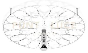 Lafra lampada da soffitto media cromo 2700k 2150lm 27w d.70cm