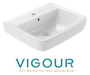 VIGOUR Clivia lavabo angolare 55 x 45 cm, bianco