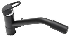 Rubinetto da cucina a 3 vie - miscelatore 3 in 1 per acqua potabile - bocchetta girevole a 360° - miscelatore a due manopole - adatto per filtri per acqua - colore nero