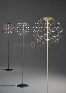 Lamoi lampada da terra cromo a led 2700k 5468lm 49w dimmerabile h.1