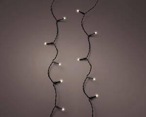 Kaemingk Lumineo Durawise Catena luminosa Basic 96 LED bianco caldo per esterni 7,1 m alimentata a batteria nera