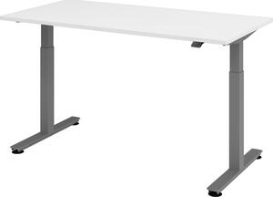 Scrivania elettrica bümö XMST - Finitura: bianco, dimensioni: 160 x 80 cm, struttura: grafite