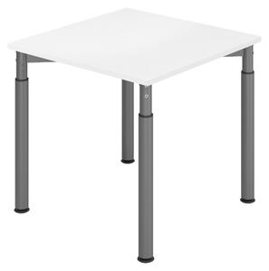Bümö Scrivania Serie-Y - Decorazione: bianco, dimensioni: 80 x 80 cm, struttura: grafite