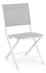 Sedia da esterno bianca in metallo Elin – Bizzotto