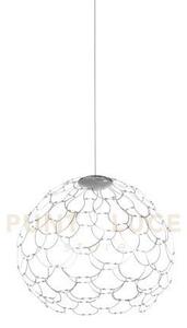 Lamoi lampadario a sospensione piccola cromo d.40cm 3000k 6076lm 49w