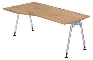Scrivania bümö Serie A - Decorazione: rovere nodoso, dimensioni: 180 x 100 cm