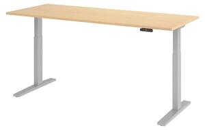 Scrivania elettrica bümö XMKA - Finitura: Noce, Struttura: Argento, Dimensioni: 200 x 80 cm