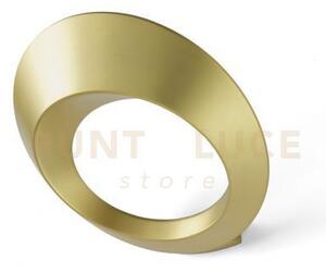 Olo applique a parete oro spazzolato a led 2700k 3085lm 33w in allu
