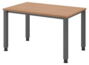Scrivania bümö Serie Q - Dimensioni: 120 x 80 cm, struttura: grafite, finitura: noce