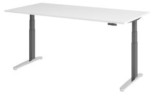 Scrivania elettrica bümö XBHM - Decorazione: bianco, dimensioni: 200 x 100 cm, telaio: grafite/alluminio lucido