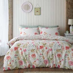 Biancheria crema per letto matrimoniale 200x200 cm Ella Poppy - Catherine Lansfield