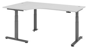 Scrivania elettrica bümö XDSM - Struttura: grafite, finitura: grigio, dimensioni: scrivania angolare 200 x 120 cm