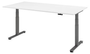 Scrivania elettrica bümö XDSM - Finitura: bianco, struttura: grafite, dimensioni: 200 x 100 cm