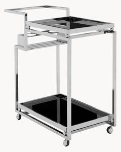 Carrello da portata con struttura argentata Novo
