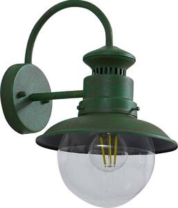 Lampada da parete per esterni Lindby Celinor, verde, acciaio, E27