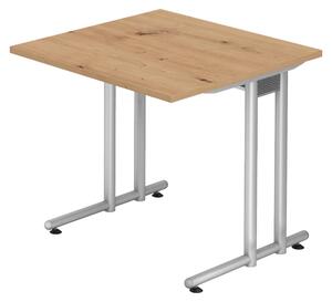 Bümö Scrivania Serie-N - Decorazione: rovere nodoso, dimensioni: 80 x 80 cm