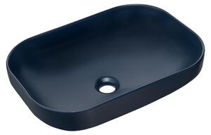 Lavabo in Vetroceramica NELI, blu, 50 cm
