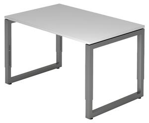 Scrivania bümö Serie-R - Dimensioni: 120 x 80 cm, struttura: grafite, decorazione: grigio