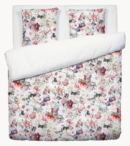 Set lenzuola in raso di cotone Fleurs Éclatantes, varie misure
