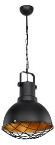 Lampada a sospensione Tonya stile industriale nero